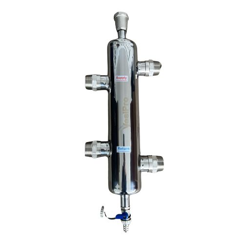 1-1/4" Male NPT VesiPro Hydraulic Separator 304 Stainless Steel